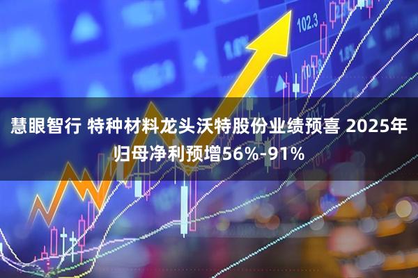 慧眼智行 特种材料龙头沃特股份业绩预喜 2025年归母净利预增56%-91%
